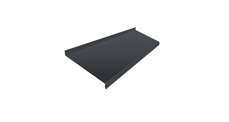 Отлив простой 200 0,5 Velur X RAL 7024 мокрый асфальт (2м)