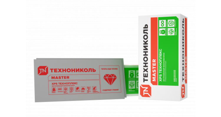 ТЕХНОПЛЕКС экструзионный пенополистирол XPS (0,205м3/уп.) 118х58см 50мм 6 шт