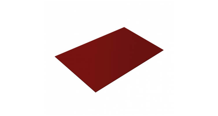 Плоский лист 0,4 PE с пленкой RAL 3011 коричнево-красный