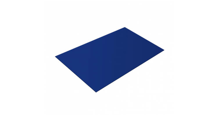 Плоский лист 0,4 PE с пленкой RAL 5002 ультрамариново-синий