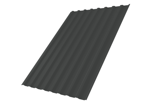 Профнастил С20В 0,45 Drap RAL 7016 антрацитово-серый