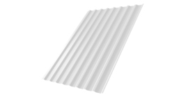 Профнастил С20В 0,45 PE с пленкой RAL 9003 сигнальный белый