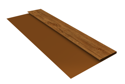 Планка стартовая Блок-хаус new 0,45 Print Elite Golden Wood TwinColor (3м)