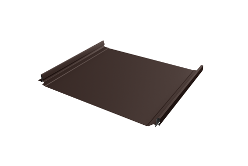 Кликфальц Pro Grand Line 0,5 PurLite Matt с пленкой на замках RAL 8017 шоколад