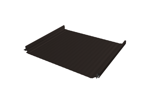 Кликфальц Pro Gofr Grand Line 0,5 Rooftop Бархат с пленкой на замках RR 32 темно-коричневый