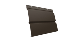 Квадро брус 0,5 GreenCoat Pural BT с пленкой RR 32 темно-коричневый