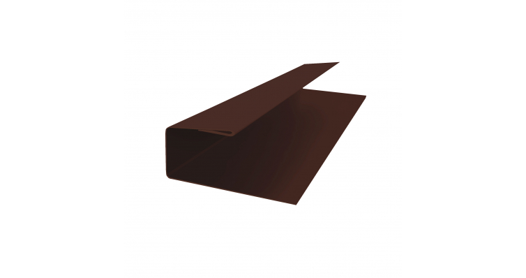 J-Профиль 12мм 0,5 Drap RAL 8017 шоколад