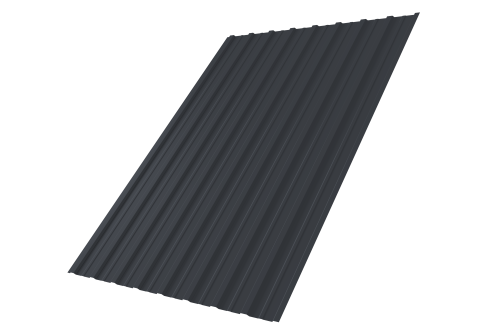 Профнастил С10A 0,45 Drap ST RAL 7024 мокрый асфальт