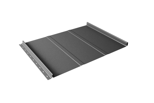 Кликфальц Line Grand Line 0.45 Drap-double TX с пленкой на замках RAL 7024 мокрый асфальт