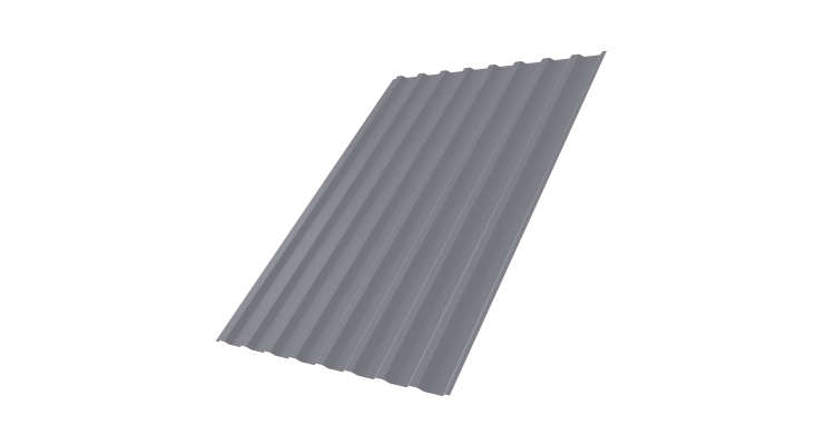 Профнастил С20В 0,45 PE RAL 7004 сигнальный серый