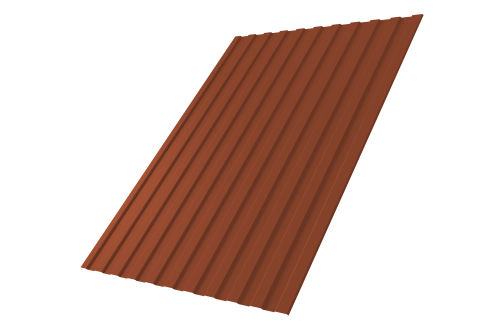 Профнастил С8A 0,5 Velur X RAL 8004 терракота