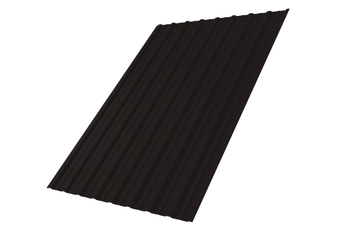 Профнастил С10A 0,45 Drap-double TX RAL 9005 черный