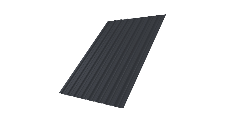 Профнастил С10A 0,45 Drap TR RAL 7024 мокрый асфальт