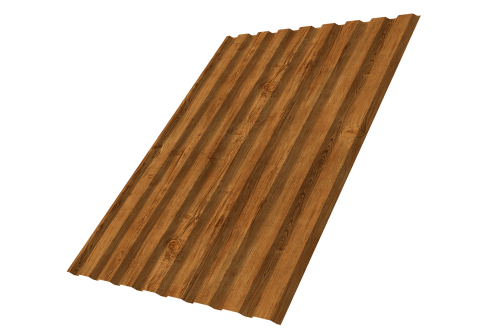 Профнастил С20A 0.45 Print-Double Elite Golden Wood