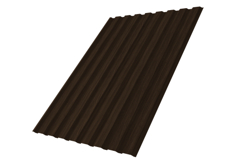 Профнастил С20A 0,45 Print Elite Coffee Wood TwinColor