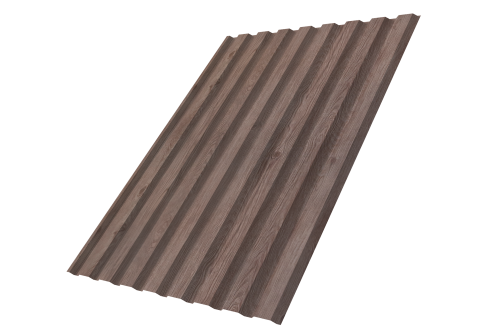 Профнастил С20A 0.45 Print Elite White Wood TwinColor