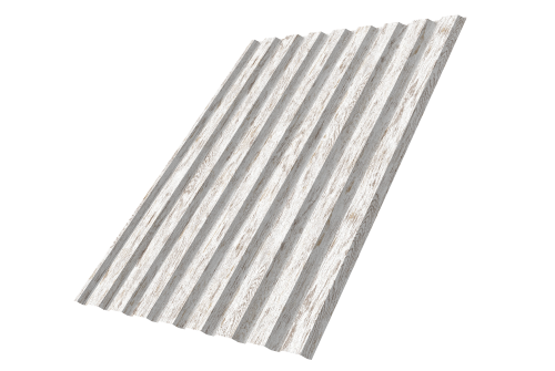 Профнастил С20A 0.45 Print Elite Snow Wood TwinColor