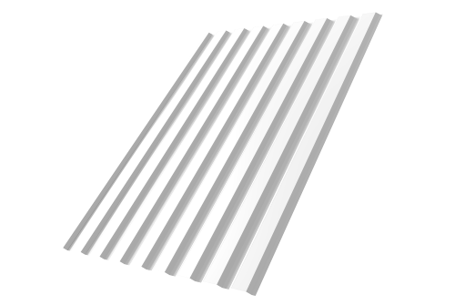 Профнастил С20A 0.45 Drap RAL 9003 сигнальный белый