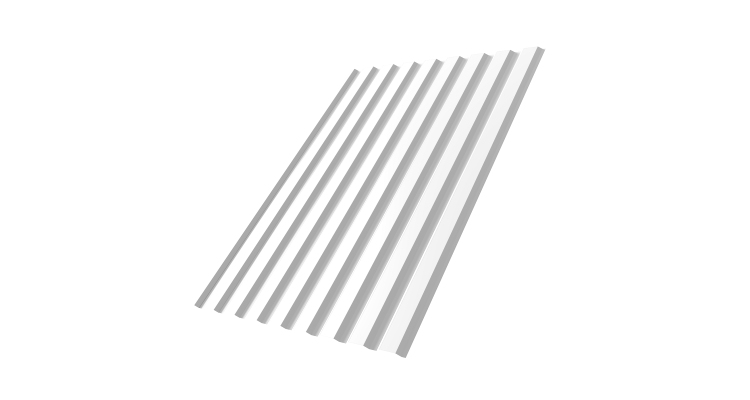 Профнастил С20A 0.45 Drap TX RAL 9003 сигнальный белый