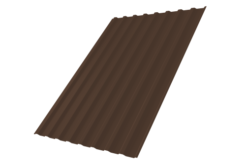 Профнастил С20B 0,45 Drap-double TX RAL 8017 шоколад