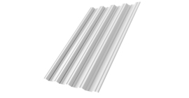 Профнастил НС44 0,8 PE RAL 9003 сигнальный белый