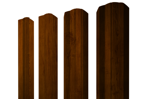 Штакетник М-образный А фигурный 0,45 Print Premium Golden Wood Intense FTC