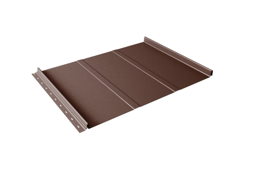 Кликфальц Line Grand Line 0.45 Drap-double TX с пленкой на замках RAL 8017 шоколад