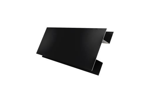 Планка H-образная Блок-хаус new 0,5 Satin Matt RAL 9005 черный (3м)