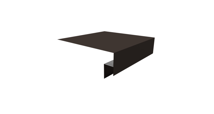 Планка околооконная сложная Блок-хаус new 200х50х27 0,45 Drap TR RR 32 темно-коричневый (2м)