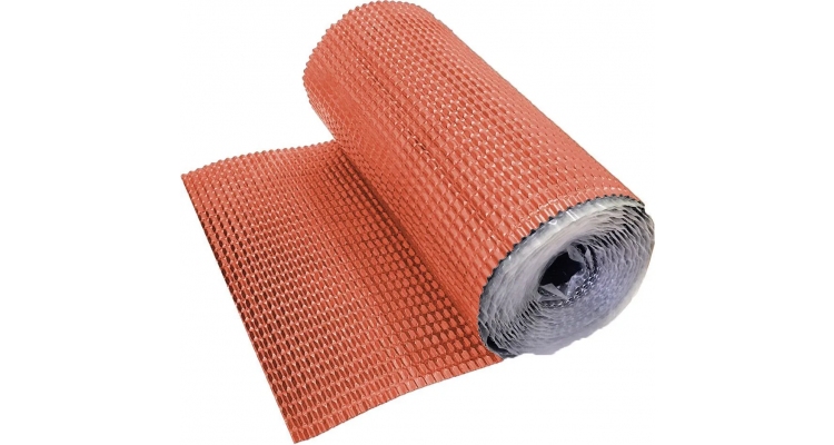 Лента для примыкания гофрированная алюминиевая Optima кирпичная, 280 мм, 2.5м