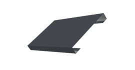 Ламель лицевая 150 забора жалюзи Texas 0.5 PurLite Matt с пленкой RAL 7024 мокрый асфальт