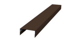 Крышка 30х15 жалюзи Texas 0,5 PurPro Matt 275 RAL 8017 шоколад (2,5м)