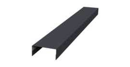 Крышка 30х20 жалюзи Texas 0,45 Drap TX RAL 7024 мокрый асфальт (2м)