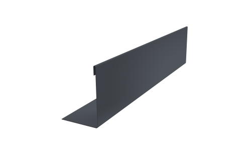 Нащельник 125 Texas 25х35 0,45 PE-Double RAL 7024 мокрый асфальт (L2,0)