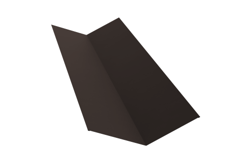Планка ендовы верхней 145х145 0,45 Drap-double TX RR 32 темно-коричневый (2м)