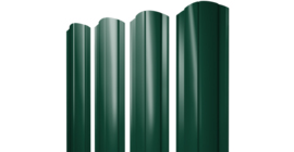 Штакетник Круглый фигурный 0,45 PE RAL 6005 зеленый мох